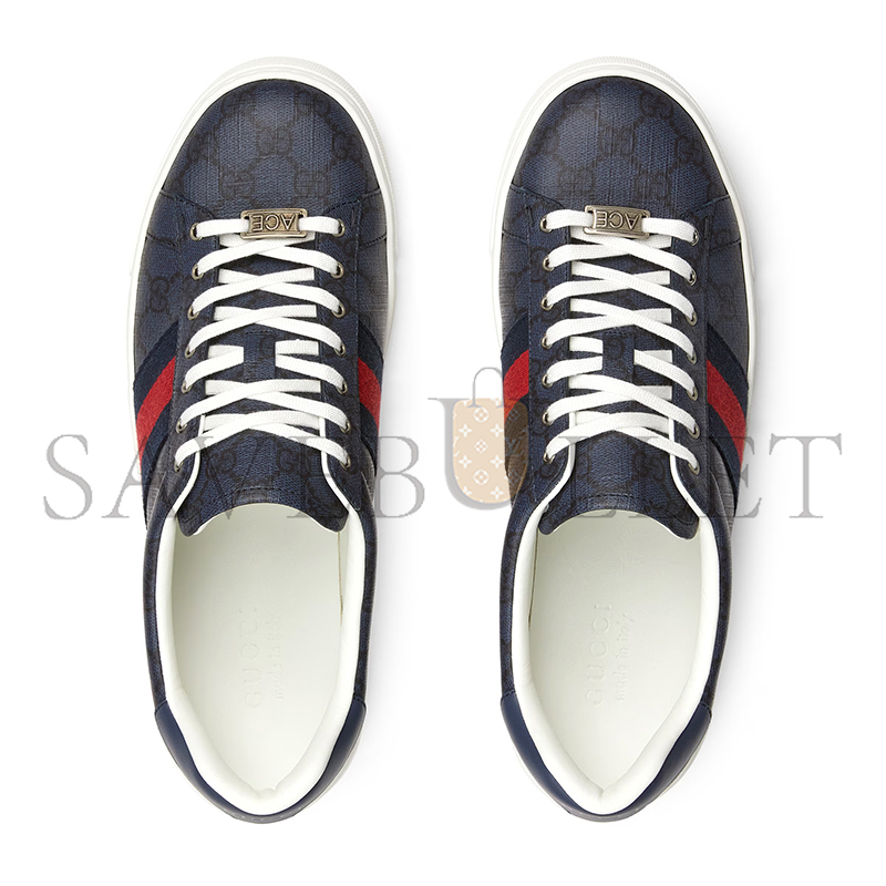 GUCCI MEN'S GUCCI ACE SNEAKER WITH WEB 760775 GUCCI MEN'S GUCCI ACE SNEAKER WITH WEB 760775